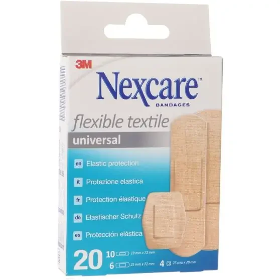 3M Nexcare Apósitos Flexible Textile Univeral 20 uds