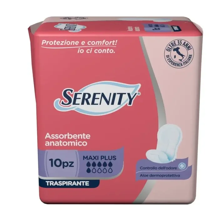 Absorbente Anatómico Serenity 10 Piezas