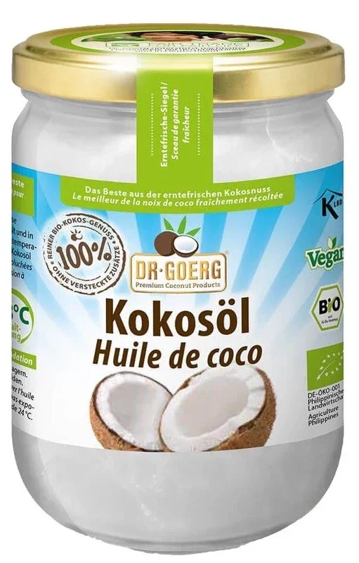 Aceite de Coco Virgen Premium Bio · Dr. Goerg · 500 ml