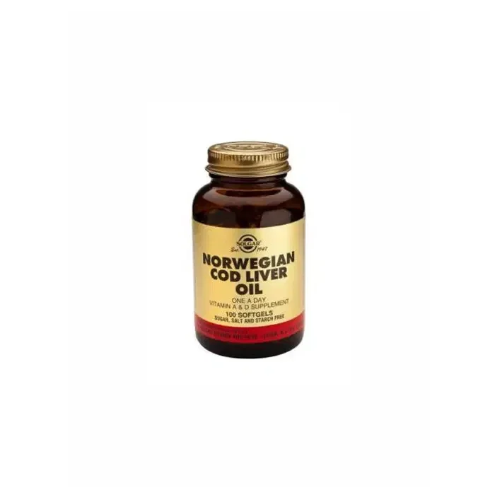 Aceite de Hígado Bacalao Noruego (Norwegian Cod Liver Oil) 250 perlas – Solgar