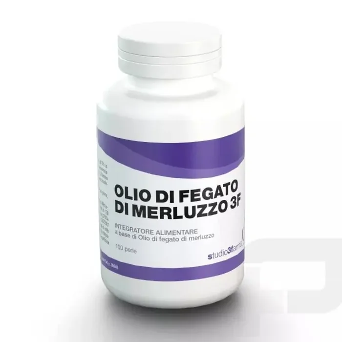 Aceite De Hígado De Bacalao 3F Studio 3Farma 100 Perlas