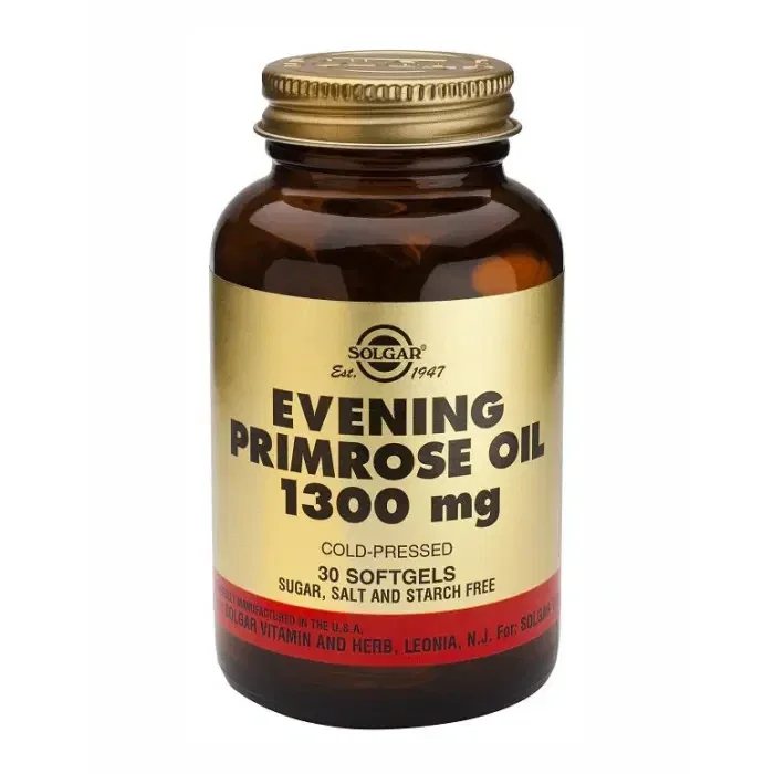 Aceite de Primula Rosa (Evening Primrose Oil) 1300 mg 30 perlas – Solgar