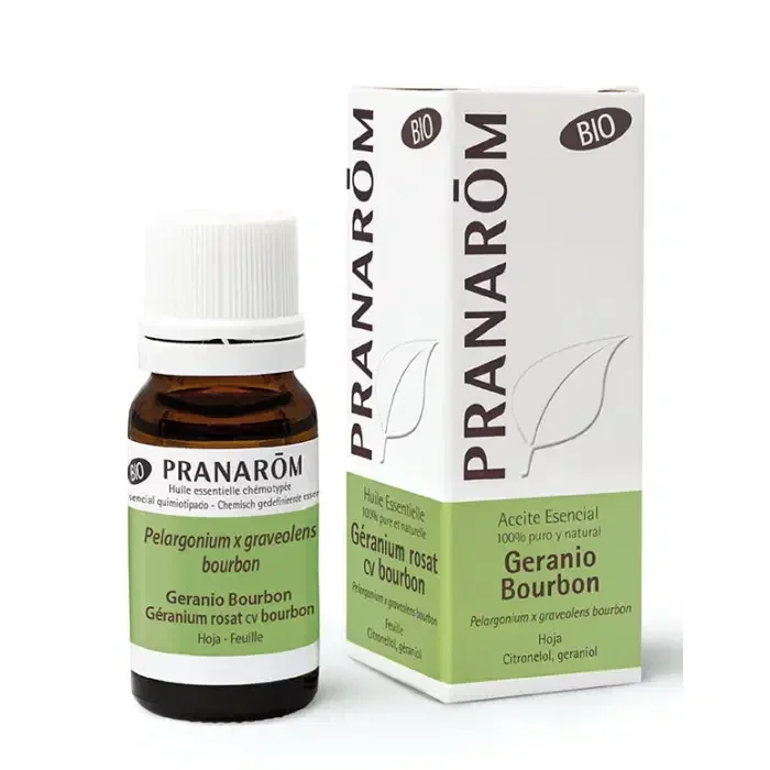 Aceite esencial de Geranio Bourbon (Pelargonium x graveolens bourbon) BIO 10ml – Pranarom