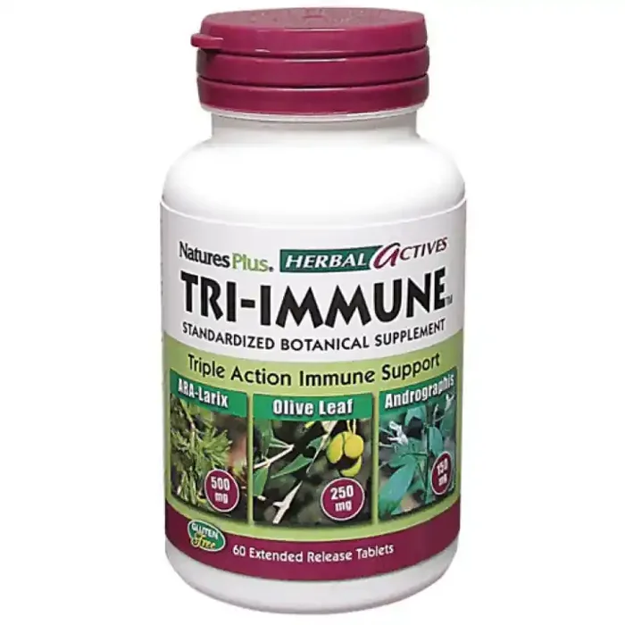 ACTIVOS HERBALES TRI-INMUNE Natures Plus 60 Comprimidos