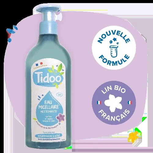 Agua Limpiadora Micelar Bio con Extracto de Linaza-500ml-Tidoo