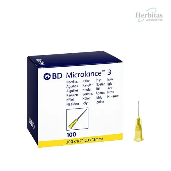 Agujas Microlance 30G 0.30 X 12