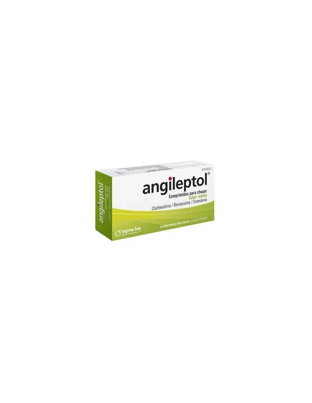 Angileptol 30 comprimidos para Chupar (sabor Menta)