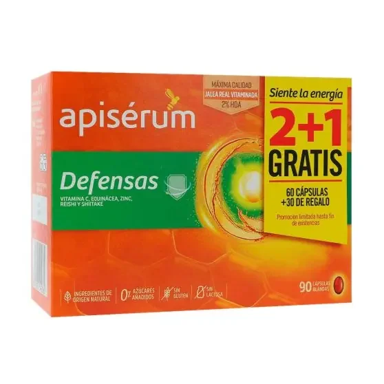 Apisérum Defensas 60 + 30 Cápsulas