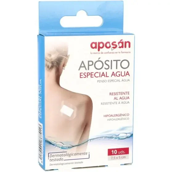 Aposán Apósitos Especial Agua 7,5×5 cm 10 uds