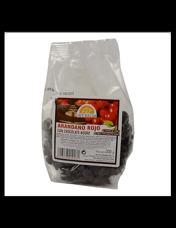 Arándano rojo con choco negro 200gr.