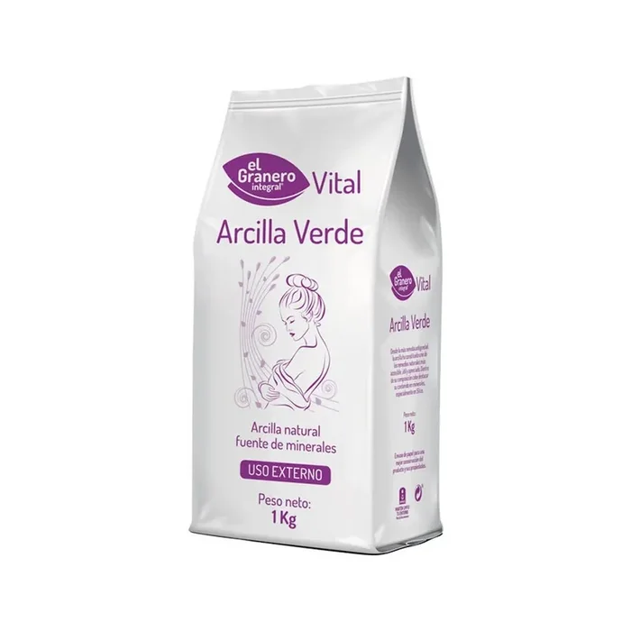 Arcilla Verde en Polvo El Granero Integral 1 Kg