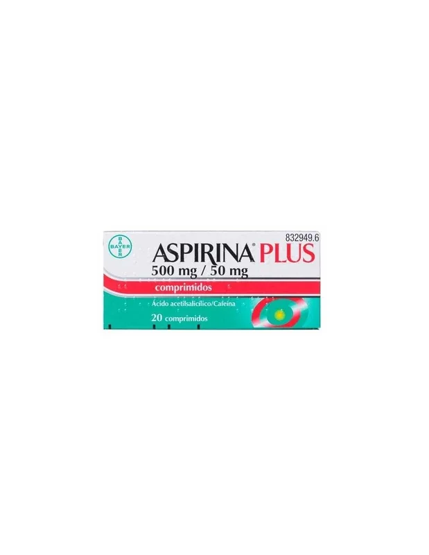 Aspirina Plus 500 mg/50 mg 20 Comprimidos