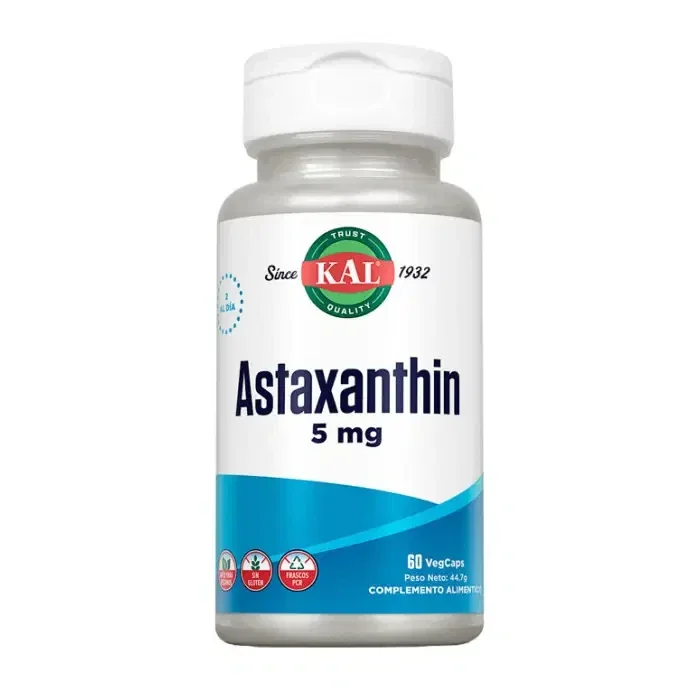 Astaxanthin (Astaxantina) 5mg 60 cápsulas – Kal
