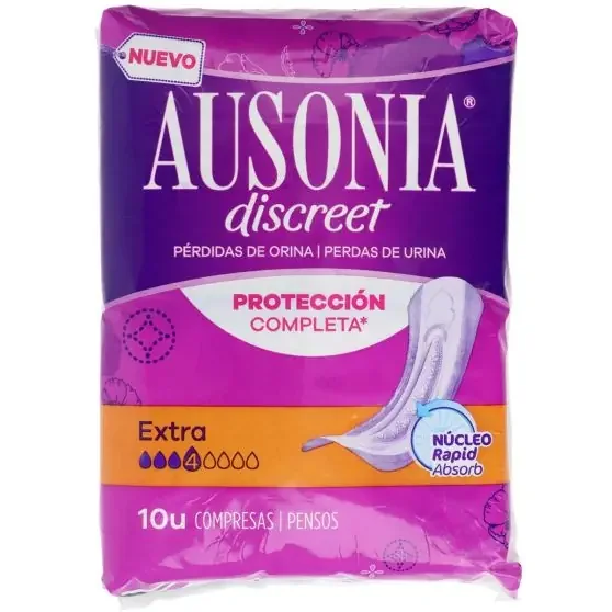 Ausonia Discreet Compresas pérdidas de orina Extra