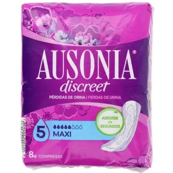 Ausonia Discreet Compresas pérdidas de orina Maxi