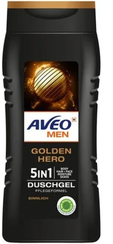 AVEO MEN – Gel Ducha Golden Hero 5en1, 300 ml