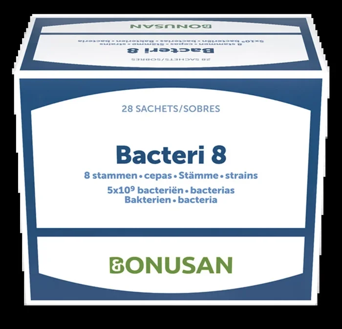 Bacteri 8 · Bonusan · 28 sobres
