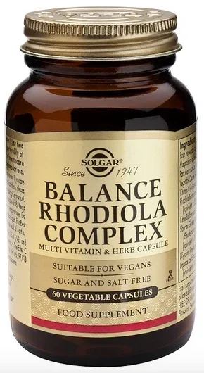 Balance Rhodiola Complex · Solgar · 60 cápsulas