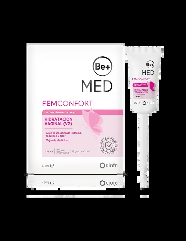 Be+ Med Hidratación Vaginal Interna 6 ml x 8 monodosis