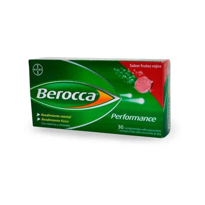 Berocca Performance Frutos Rojos 30 comprimidos efervescentes – Bayer