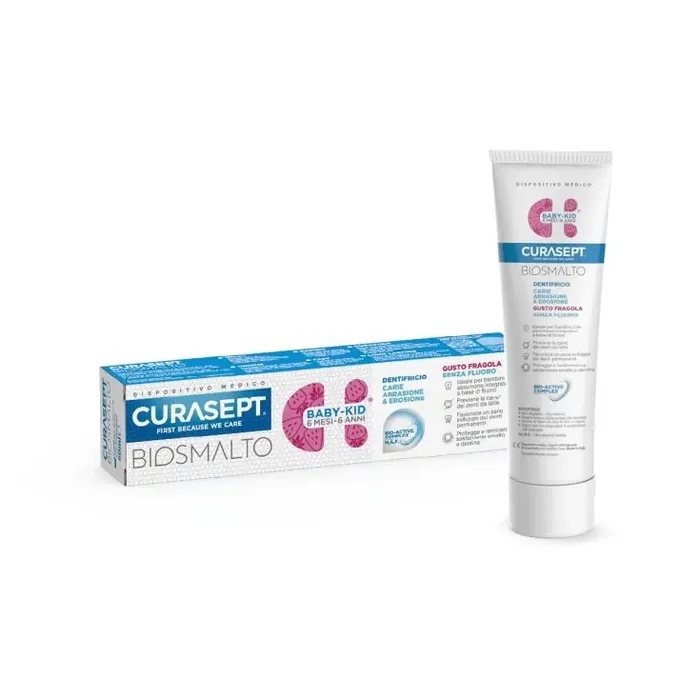 Bio-esmalte Caries Abrasión & Erosión Baby-Kid Curasept 50ml