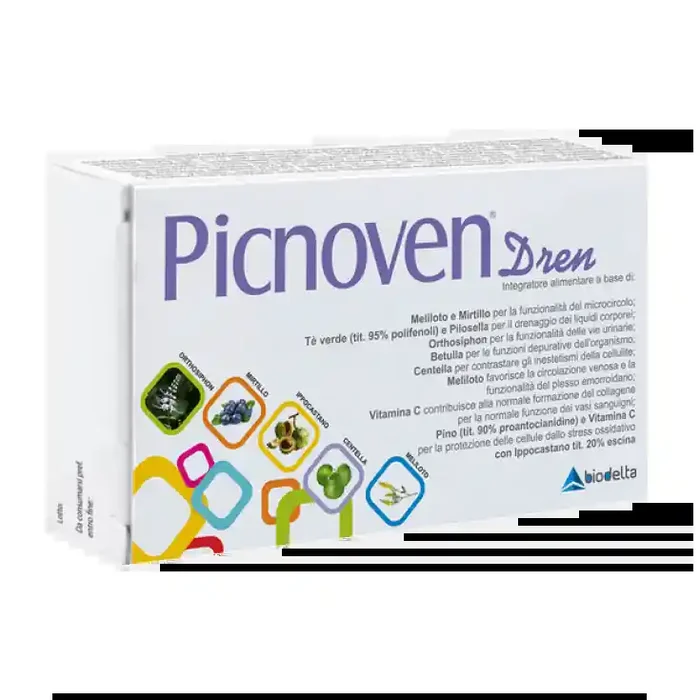 Biodelta Picnoven Dren Complemento Alimenticio Sin Gluten 50 Comprimidos
