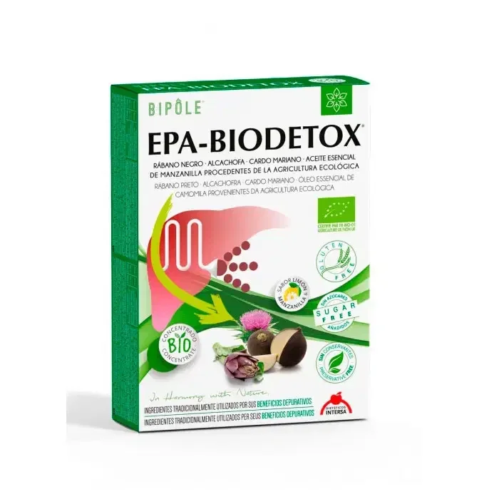 Bipôle EPA-Biodetox 20 ampollas – Dietéticos Intersa
