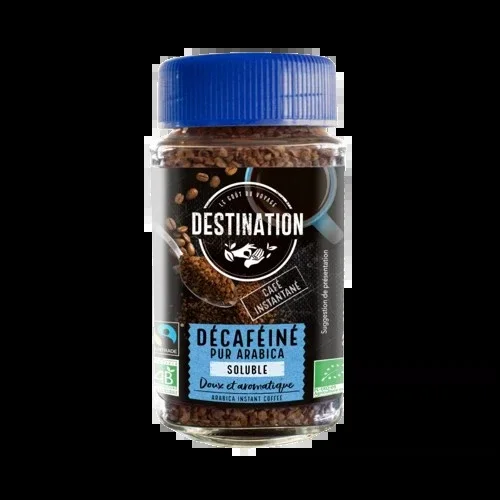 Café Arábica Puro Descafeinado Ecológico Soluble-100g-Destino