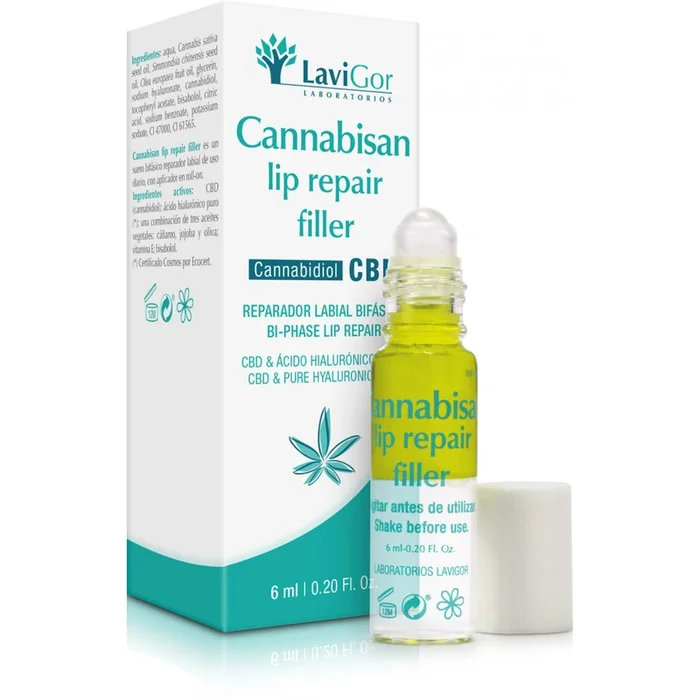 CANNABISAN LIP REPAIR FILLER 1 ROLL ON 6 ML LAVIGOR