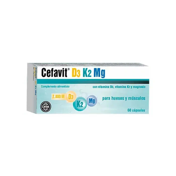 Cefavit D3 K2 Mg 60 cápsulas Cefak – Cobas
