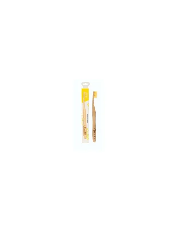 Cepillo dental bambú amarillo
