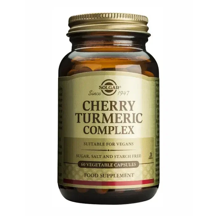 Cereza y Cúrcuma Complex (Cherry Turmeric Complex) 60 cápsulas – Solgar