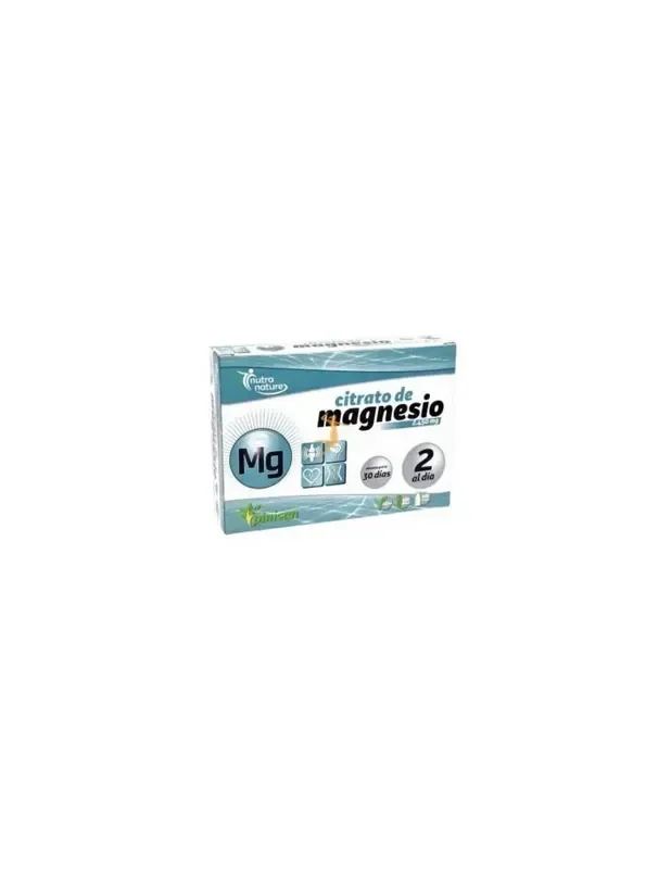 Citrato de magnesio vegan sin gluten de Pinisan, 60 comprimidos