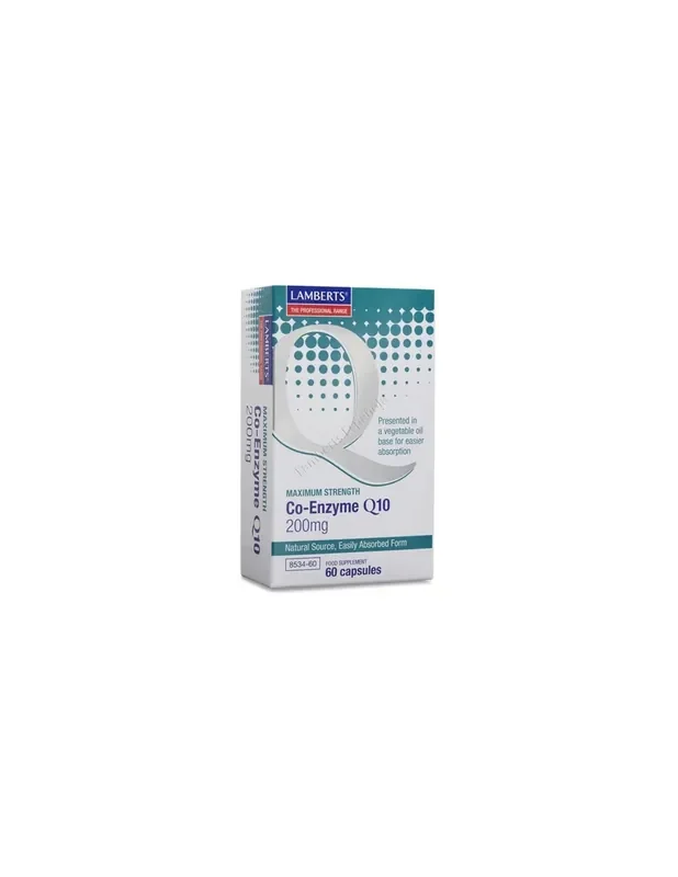 Coenzima Q10 200mg de Lamberts, 60 cápsulas