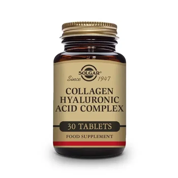 Colágeno Ácido Hialurónico Complex (Collagen Hyaluronic Acid) 120 mg 30 comprimidos – Solgar
