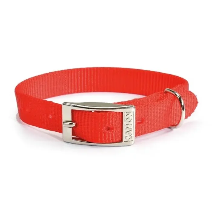 COLLAR NYLON 25X600MM ROJO