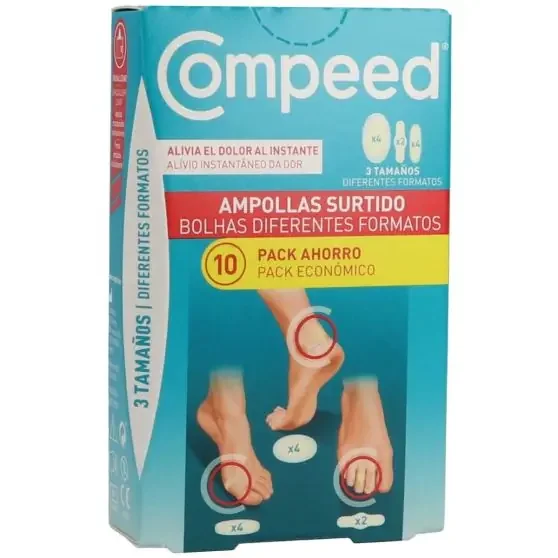 Compeed Ampollas 3 tamaños 10 unidades