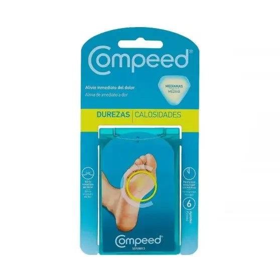 Compeed Durezas y Callosidades Medianas 6 uds