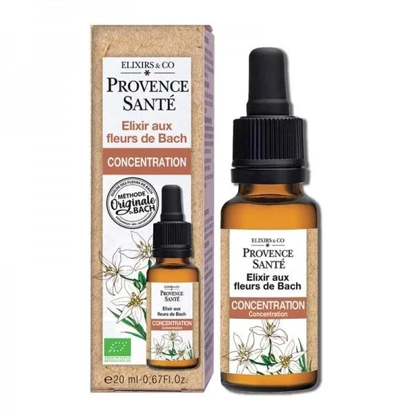 Concentración-Elixir Flores de Bach-20ml-Elixir&Co