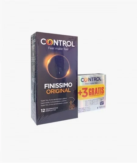 Control Finissimo Original Preservativos 12 Unidades + 3 de Regalo