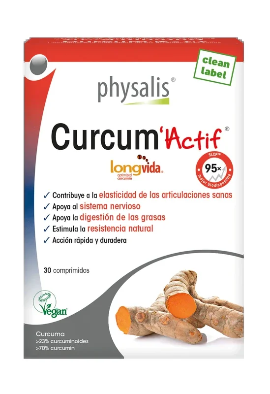 Curcum Actif · Physalis · 30 comprimidos