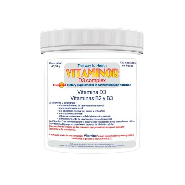 D3 Complex 120 cápsulas – Vitaminor