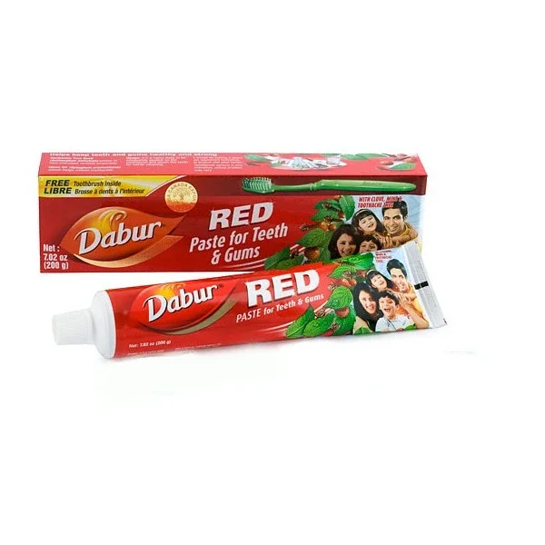 DENTIFRICO AYURVEDICO ROJO 200 CC DABUR