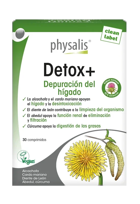 Detox+ · Physalis · 30 comprimidos