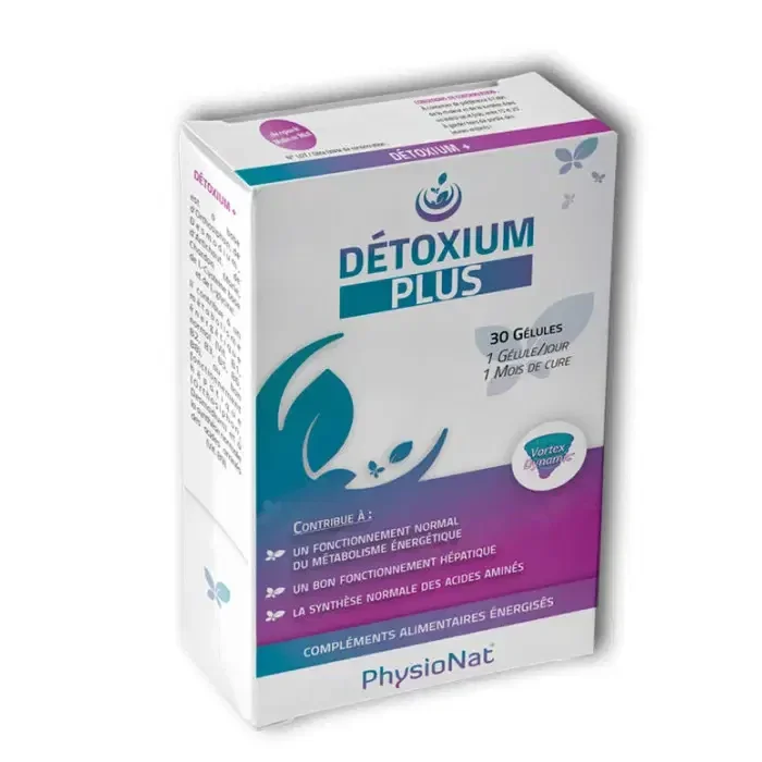 Detoxium Plus 30 cápsulas – Physionat