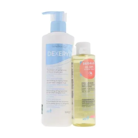 Dexeryl Pack Crema Emoliente 500 ml + Aceite Limpiador 200 ml