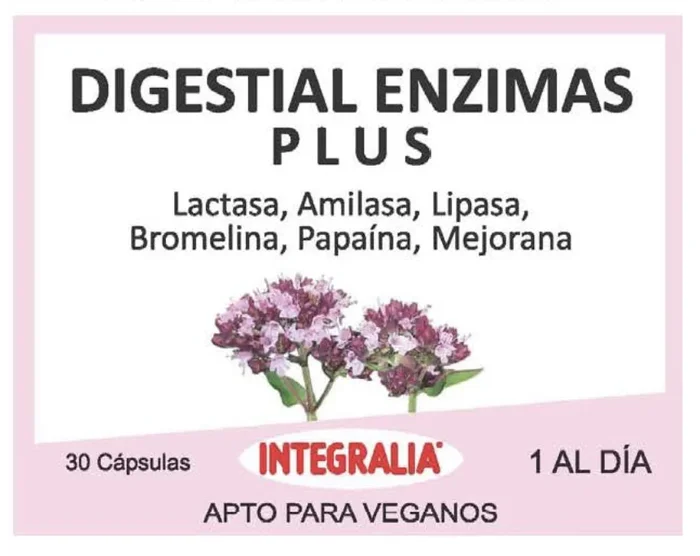 Digestial Enzimas Plus · Integralia · 30 cápsulas