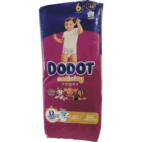 Dodot Activity Talla 6 48 Uds.