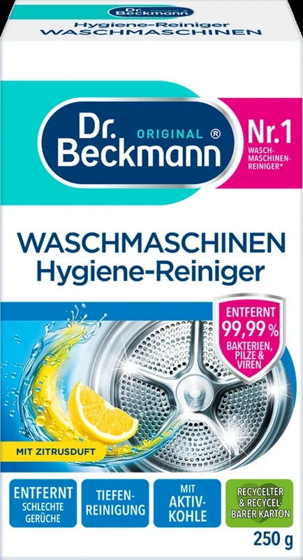 Dr. Beckmann Limpiador Desinfectante de Lavadoras, 250 g