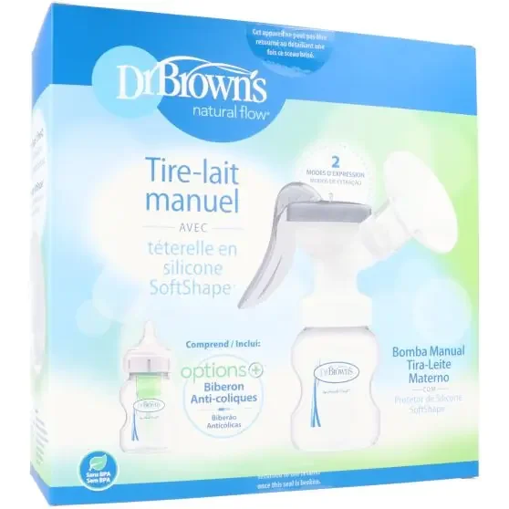 Dr. Brown‘s Extractor de Leche Manual + Biberón Options+